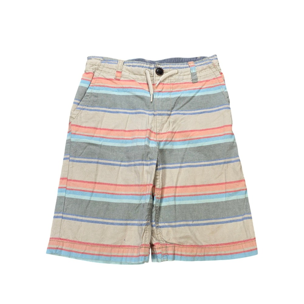 OshKosh B'gosh Striped Shorts Boys Size 8 Multicolor Cotton Elastic Waist Casual